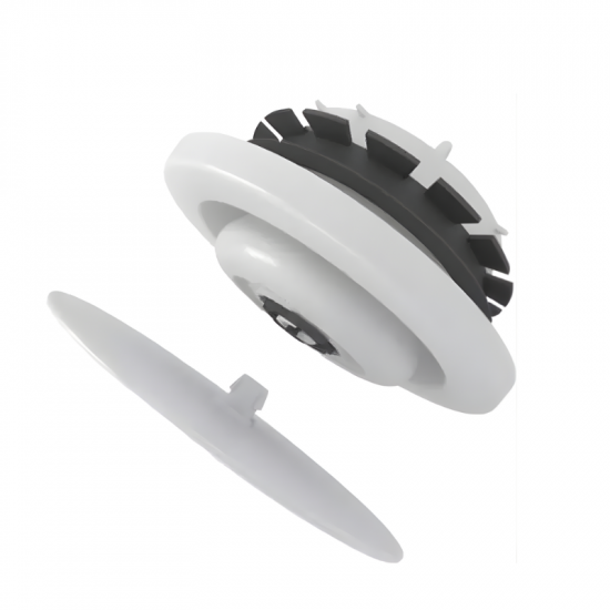 Zehnder ComfoValve Luna E125 white exhaust diffuser