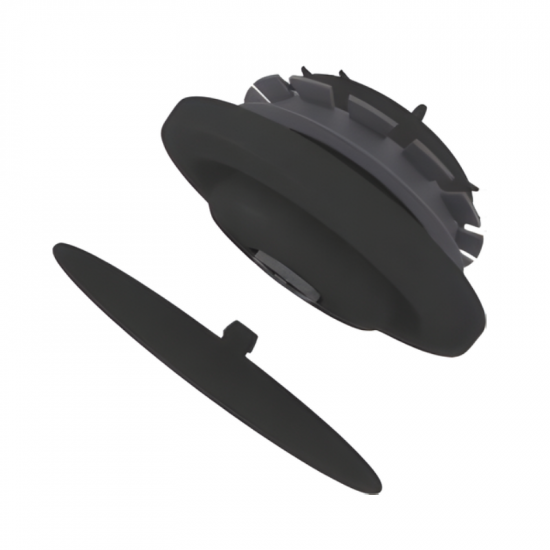 Zehnder ComfoValve Luna E125 black exhaust diffuser WITH FILTER