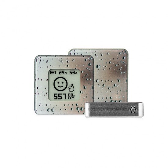 CO2 gaisa kvalitātes sensors - AIRVALENT Silver Rain