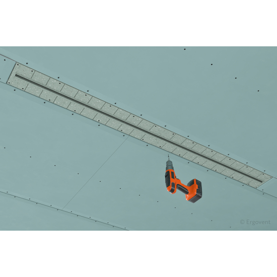 Iebūvējams PVC materiāla difuzors ERGOVENT LINEO PRO-PUZZLE 125/1050/1 SLOT 20mm (AC)