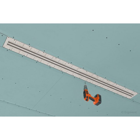 Iebūvējams PVC materiāla difuzors ERGOVENT LINEO PRO-PUZZLE 125/1050/2 SLOT 20mm (AC)