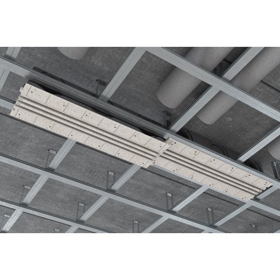 ERGOVENT LINEO PRO-CONDI 150/1000/3 SLOTS 20mm built-in recycled material diffuser with insulation