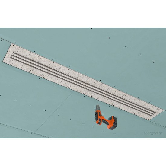 ERGOVENT LINEO PRO-CONDI 150/1000/3 SLOTS 20mm built-in recycled material diffuser with insulation