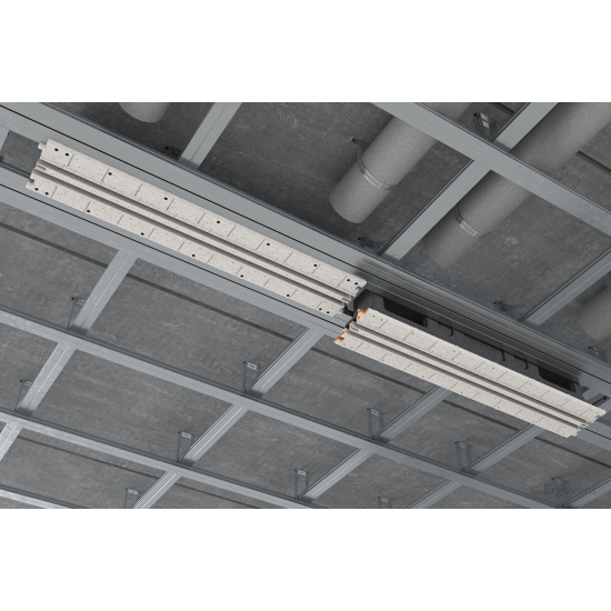Iebūvējams ģipša difuzors ERGOVENT LINEO PRO-CONDI 125/1050/2 SLOT 20mm ar EPP izolācijas kārbu