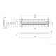 Moulage for Ergovent Lineo Pro Puzzle diffuser (3 slot x 20 mm x 1050 mm)