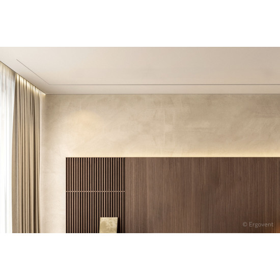 Ergovent Lineo Pro Puzzle diffuser moulage elbow rounded (1 slot x 20 mm / 90-degree)