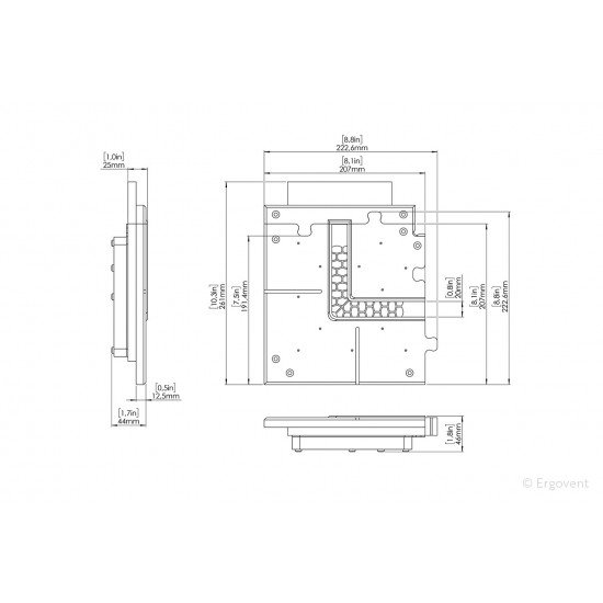 Угловой изгиб для диффузора Ergovent Lineo Pro Puzzle (1 slot x 20 мм / 90 градусов)