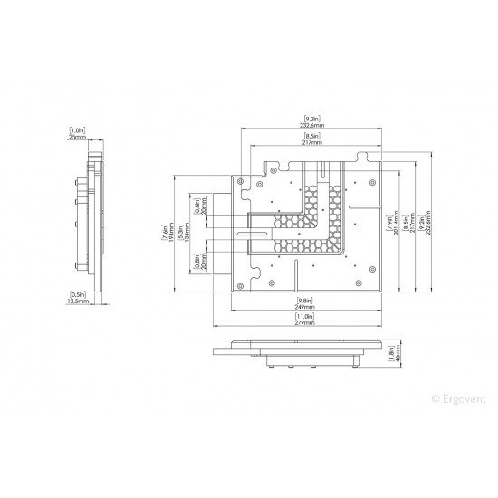 Угловой изгиб для диффузора Ergovent Lineo Pro Puzzle (2 slot x 20 мм / 90 градусов)