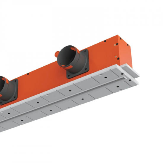 LINEO PROFILE-600/75 built-in PVC diffuser with side connection LINEO PROFILE-600/75 built-in PVC diffuser with side connection
