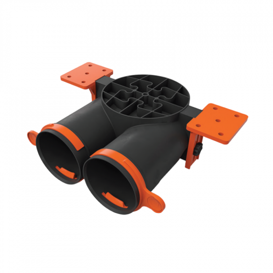 AERO PRO difuzora kārba SLIM BOX 2xØ75 mm AERO PRO difuzora kārba SLIM BOX 2xØ75 mm