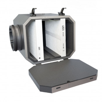 Antismoga izolēta filtra kaste M5/F9 iZZi SF (līdz 550 m3/h) ar filtru komplektu