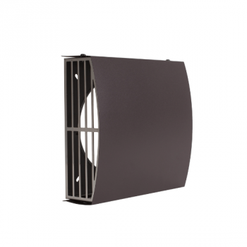 Kantainā āra reste ST Ø125 mm: Brūna (RAL 8019) Kantainā āra reste ST Ø125 mm: Brūna (RAL 8019)