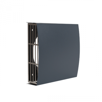 Square outdoor grille ST Ø125 mm: Gray (RAL 7016)