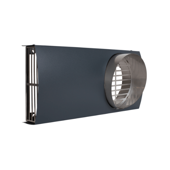 Combined outdoor grille STDP Ø200 mm / Gray ( RAL: 7016)