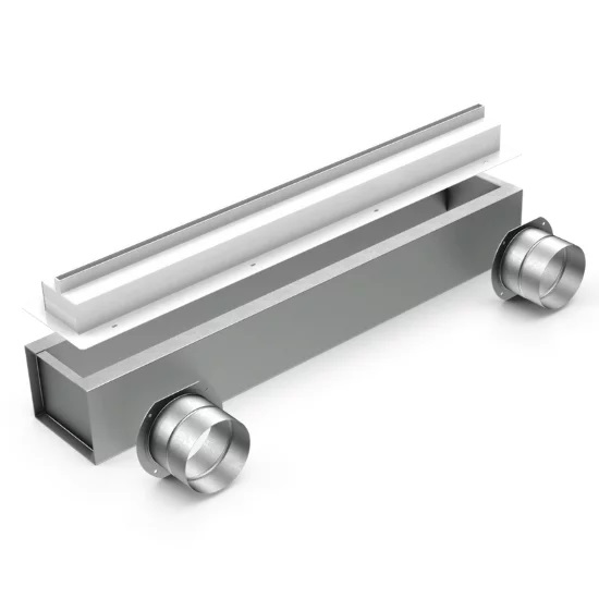 Iebūvējams lineārais Slot difuzors DPG10 / 2xØ90 mm