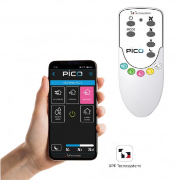 Rekuperators iZZi H.302 ERV / zemgriestu / šķērsplūsmas - entalpijas WiFi