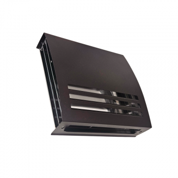 Square outdoor grille ST Ø200 mm: Brown (RAL 8019) exhaust