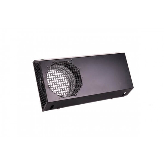 Combined outdoor grille Ø160 mm / RAL: 9005 (black)
