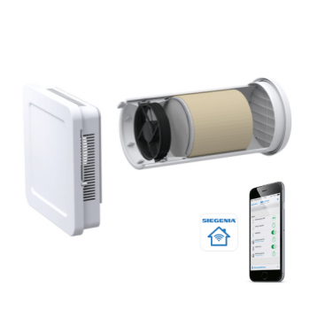 Децентрализованная вентиляционная установка AEROTUBE WRG smart / с ручным запорным клапаном Децентрализованная вентиляционная установка AEROTUBE WRG smart / с ручным запорным клапаном